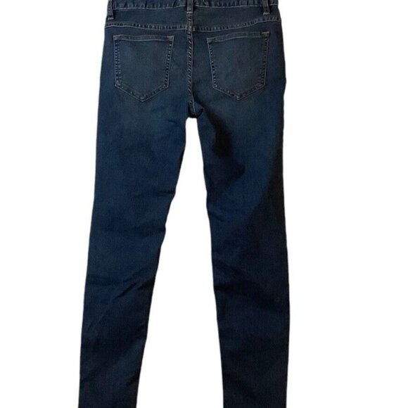 Free People Distressed Skinny Denim Mid Rise Jeans Womens Size 28 Blue - Picture 2 of 10